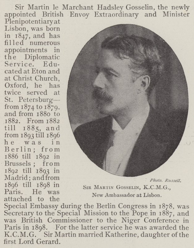 Sir Martin Gosselin, a KCMG, új lisszaboni nagykövet alkotó: English Photographer