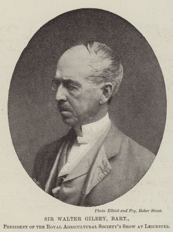 Sir Walter Gilbey, Baronet, a Royal Agricultural Society Show elnöke, Leicester alkotó: English Photographer
