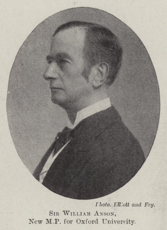 Sir William Anson, az Oxfordi Egyetem új képviselője alkotó: English Photographer