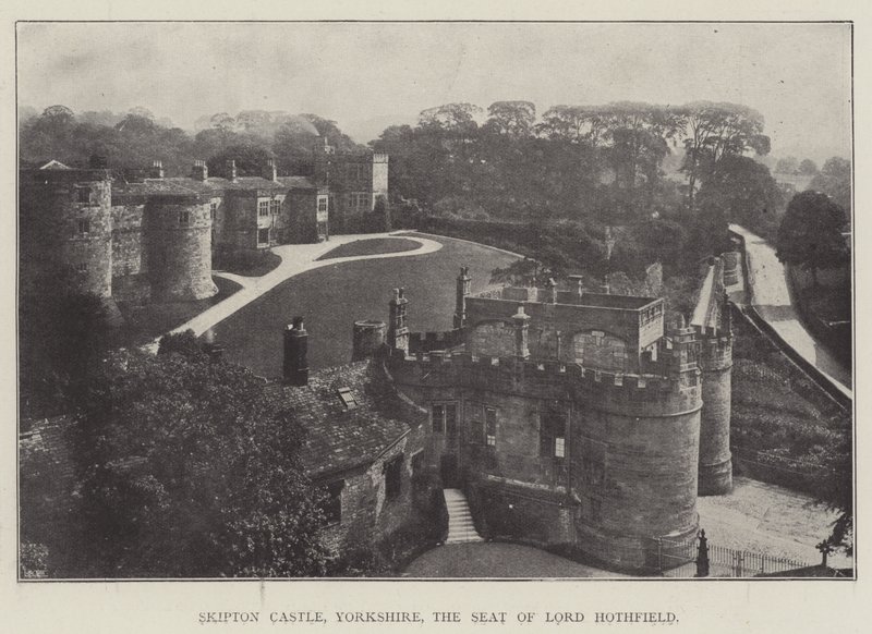 Skipton kastély, Yorkshire, Lord Hothfield székhelye alkotó: English Photographer