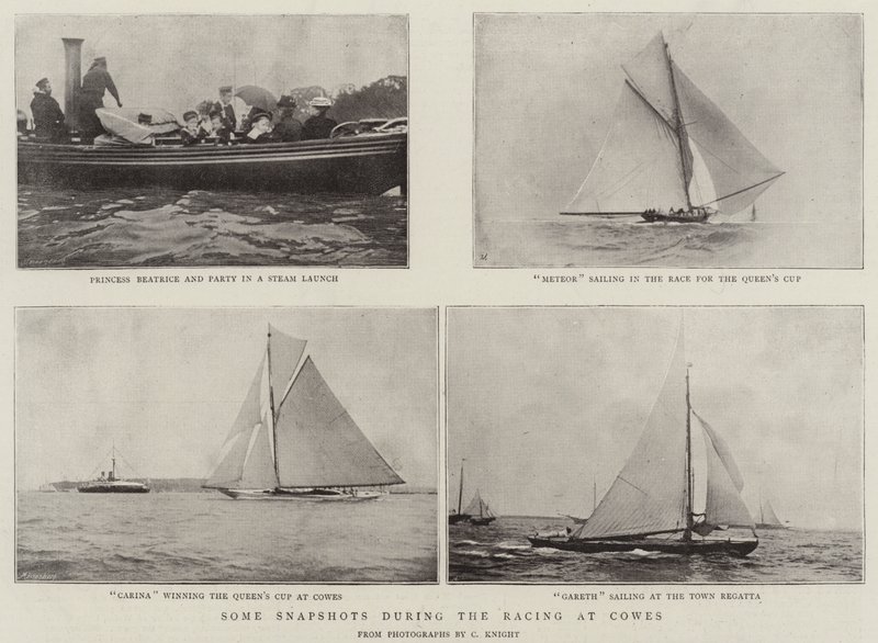 Néhány pillanatfelvétel a Cowes-i versenyről alkotó: English Photographer