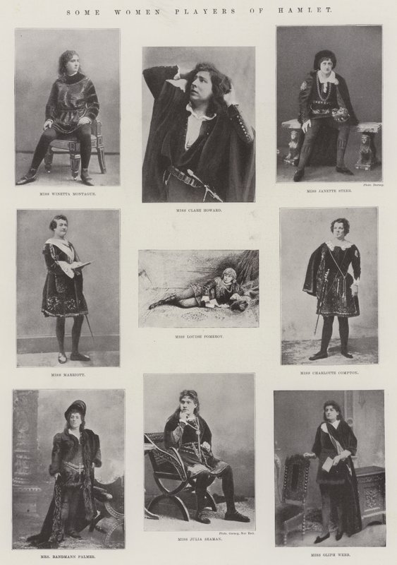 A Hamlet néhány női játékosa alkotó: English Photographer