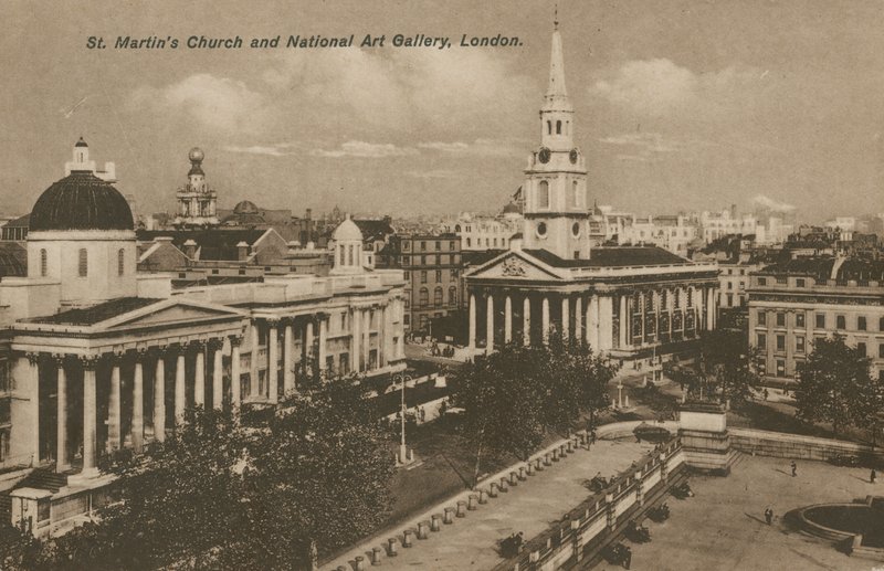 St Martins Church és National Art Gallery, London alkotó: English Photographer