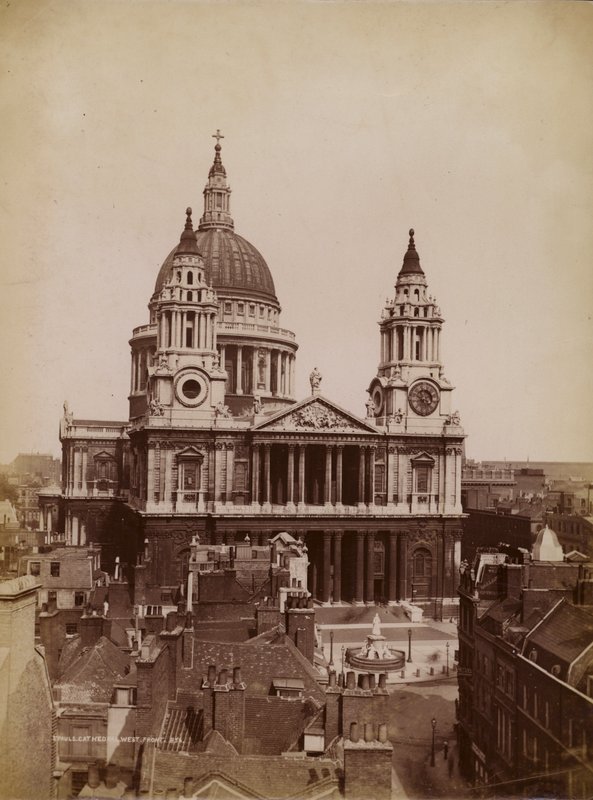 St Pauls Cathedral, London, tetőterasz (fekete-fehér fotó) alkotó: English Photographer