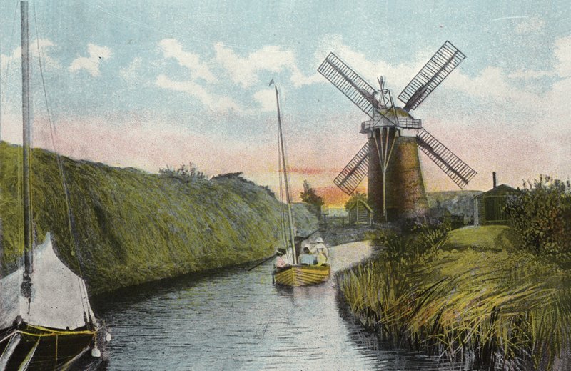 Staithe és Mill, Horsey Dyke alkotó: English Photographer