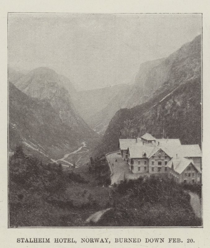 Február 20-án leégett a norvég Stalheim Hotel alkotó: English Photographer