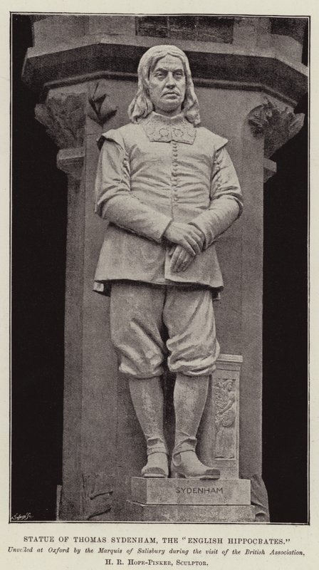 Thomas Sydenham, az angol Hippokratész szobra alkotó: English Photographer