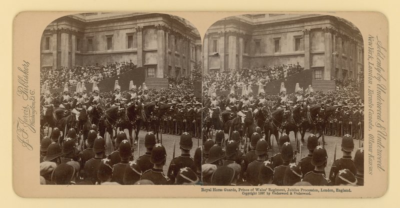 Viktória királynő gyémántjubileumának sztereográfiai lenyomata alkotó: English Photographer