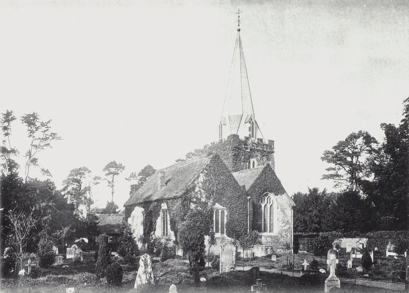 Stoke Poges templom (f/w fotó) alkotó: English Photographer