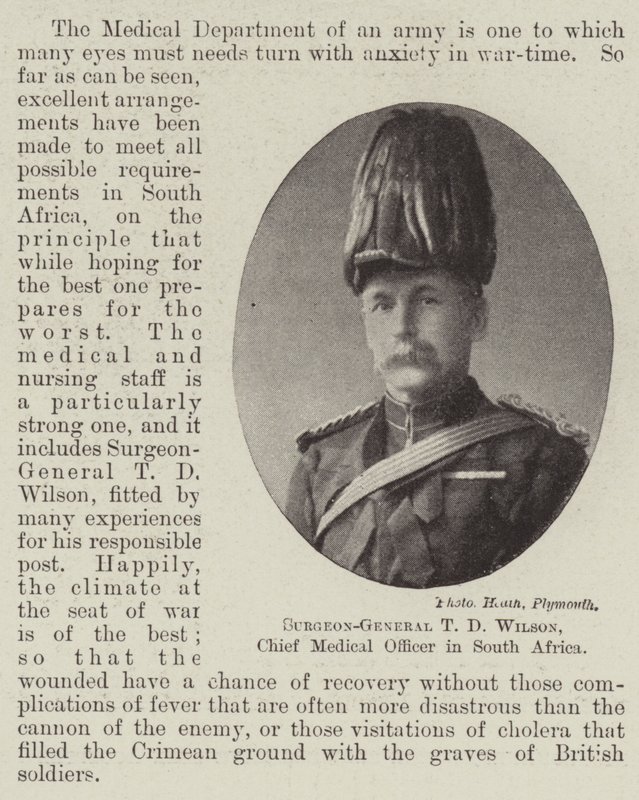 T. D. Wilson fősebész, dél-afrikai tiszti főorvos alkotó: English Photographer
