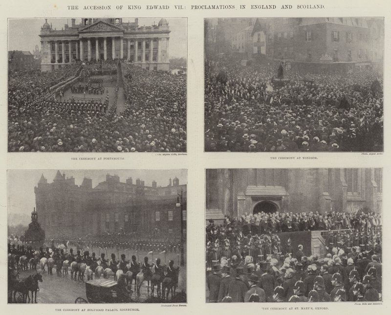 VII. Edward király csatlakozása, Kiáltványok Angliában és Skóciában alkotó: English Photographer