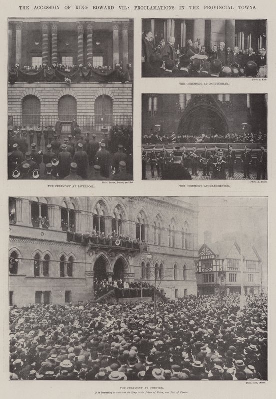 VII. Edward király csatlakozása, Kiáltványok a tartományi városokban alkotó: English Photographer
