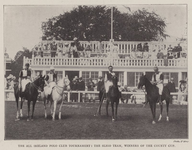 Az All Ireland Polo Club Tournament, a Sligo Team, a megyei kupa győztesei alkotó: English Photographer