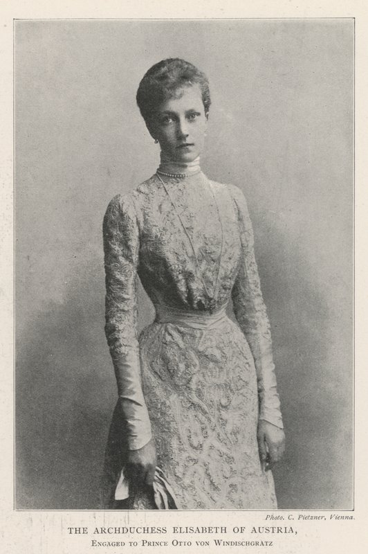 Erzsébet osztrák főhercegnő, Otto von Windischgratz herceg jegyese alkotó: English Photographer