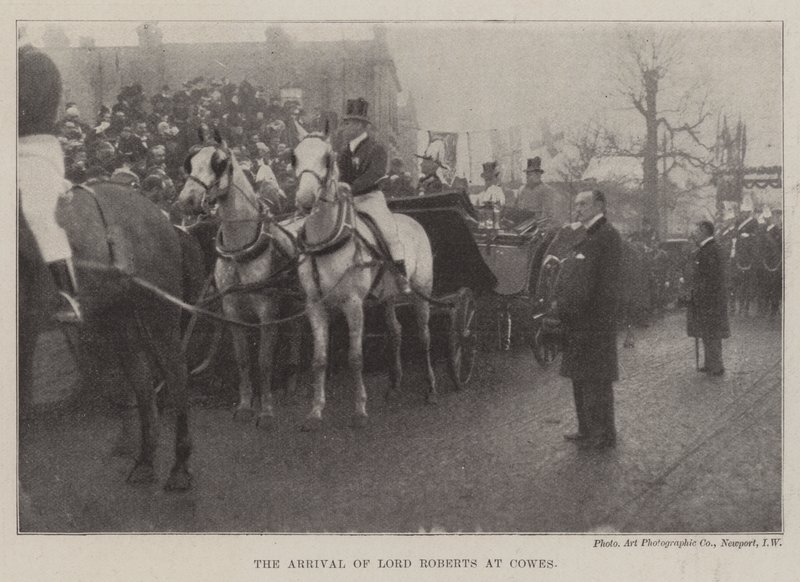 Lord Roberts érkezése Cowesba alkotó: English Photographer