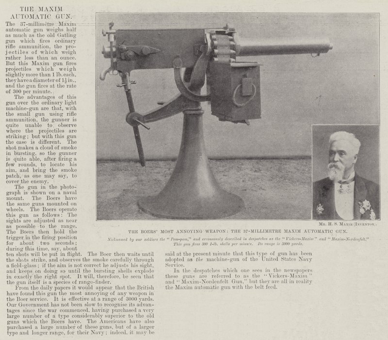 A búrok legbosszantóbb fegyvere, a 37 milliméteres Maxim automata fegyver alkotó: English Photographer
