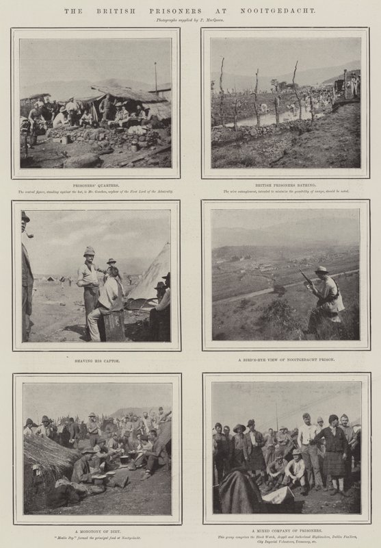 The British Prisoners at Nooitgedacht  alkotó: English Photographer