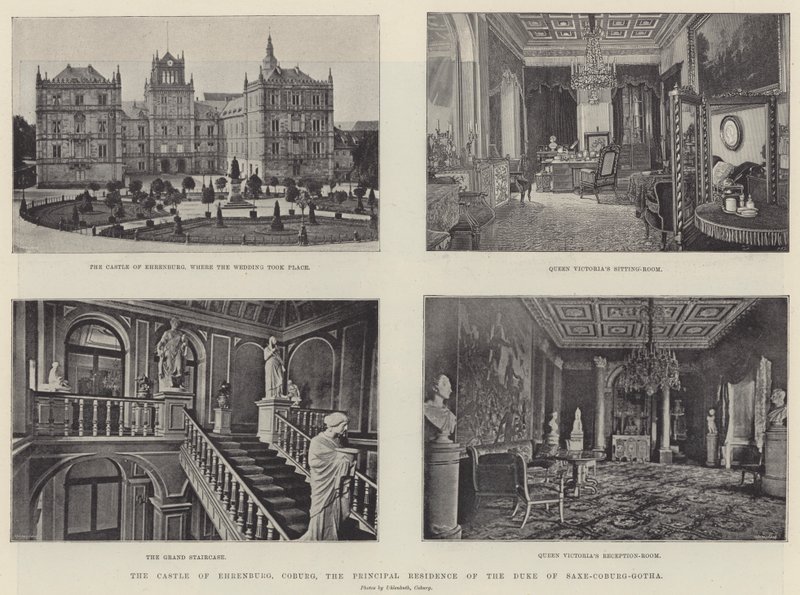 Ehrenburg kastélya, Coburg, Szász-Coburg-Gotha hercegének fő rezidenciája alkotó: English Photographer