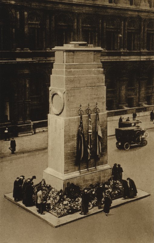 The Cenotaph, Whitehall, London (f/w fotó) alkotó: English Photographer