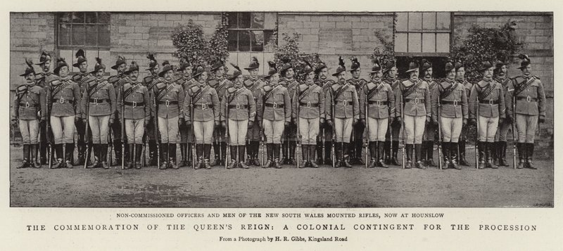 A Megemlékezés a Queens Reign, a gyarmati kontingens a menet alkotó: English Photographer