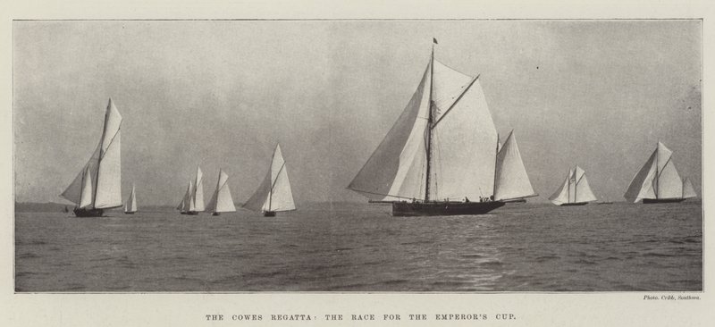 A Cowes Regatta, a Race for the Emperors Cup alkotó: English Photographer