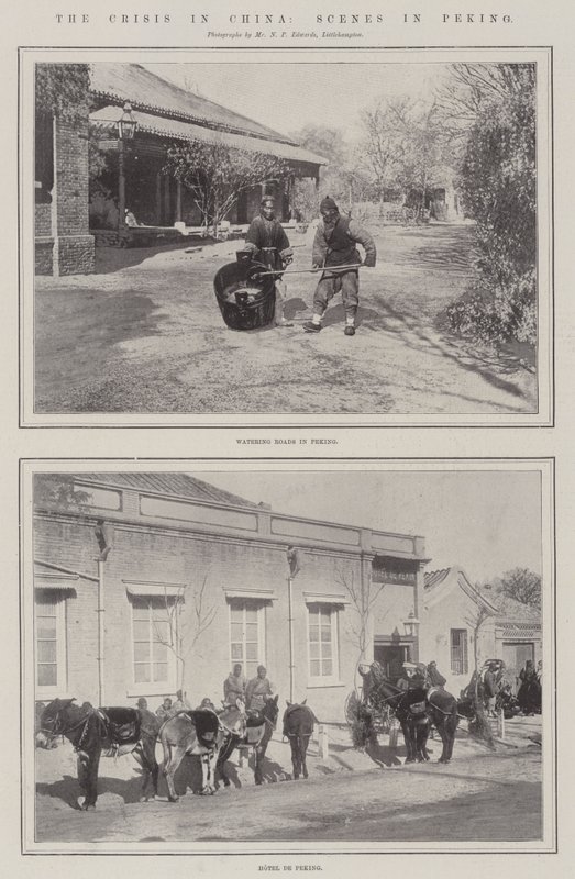 A válság Kínában, jelenetek Pekingben alkotó: English Photographer