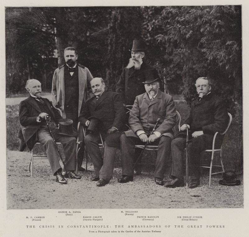 A konstantinápolyi válság, a nagyhatalmak nagykövetei alkotó: English Photographer