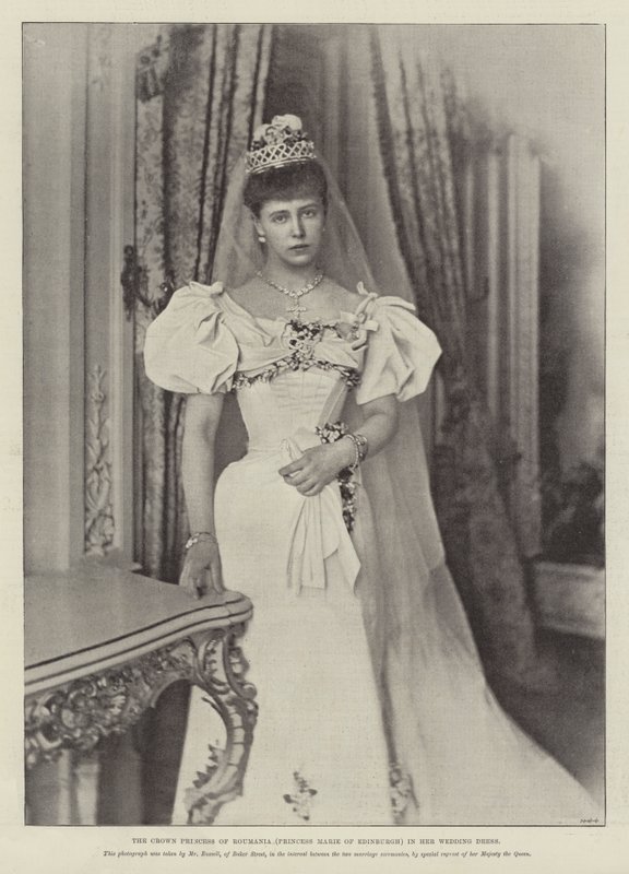 Románia koronahercegnője (Marie Edinburgh-i hercegnő) esküvői ruhájában alkotó: English Photographer