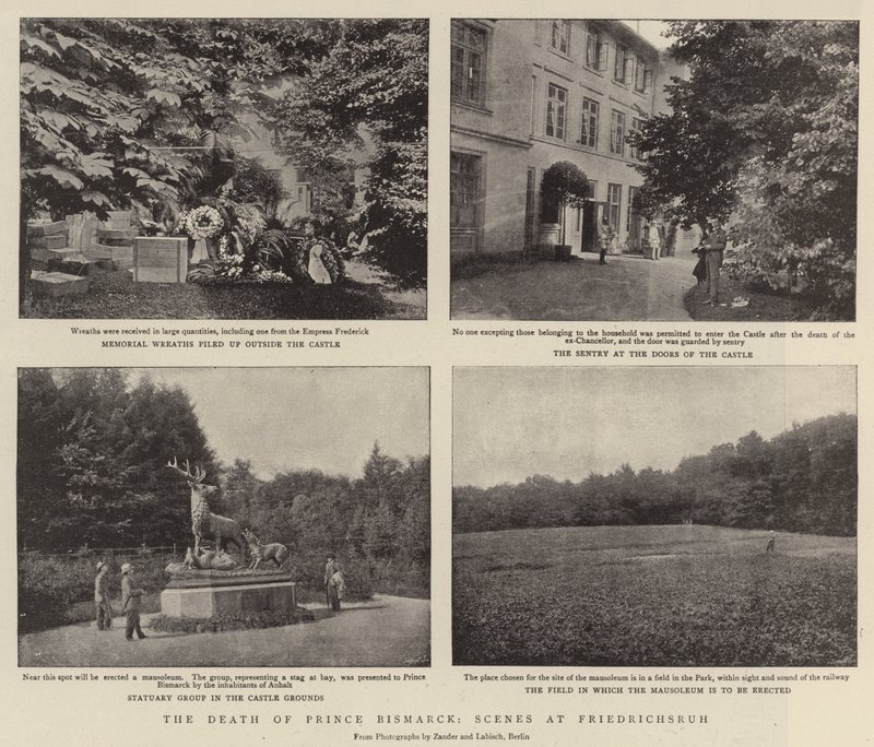 Bismarck herceg halála, Friedrichsruh-i jelenetek alkotó: English Photographer