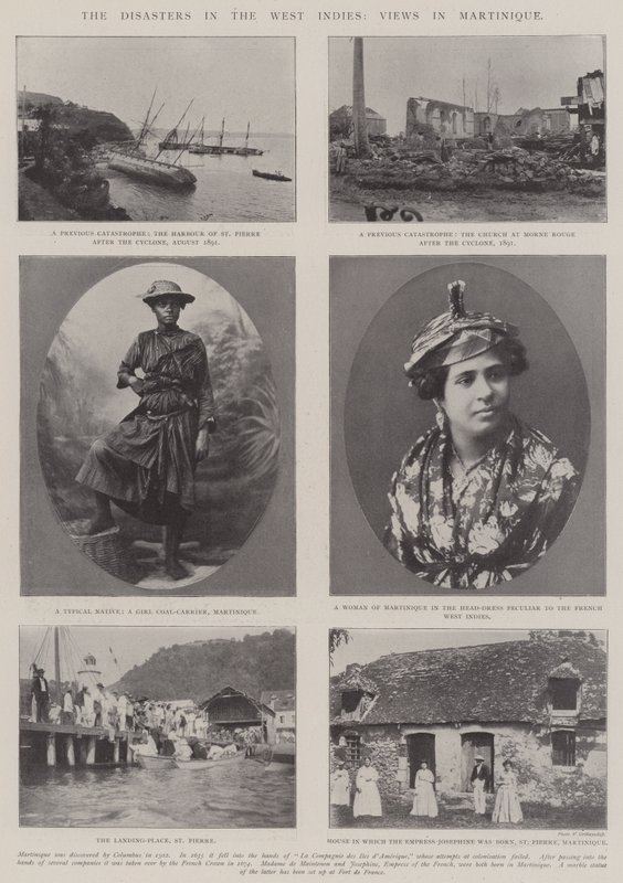 Katasztrófák Nyugat-Indiában, kilátások Martinique-on alkotó: English Photographer