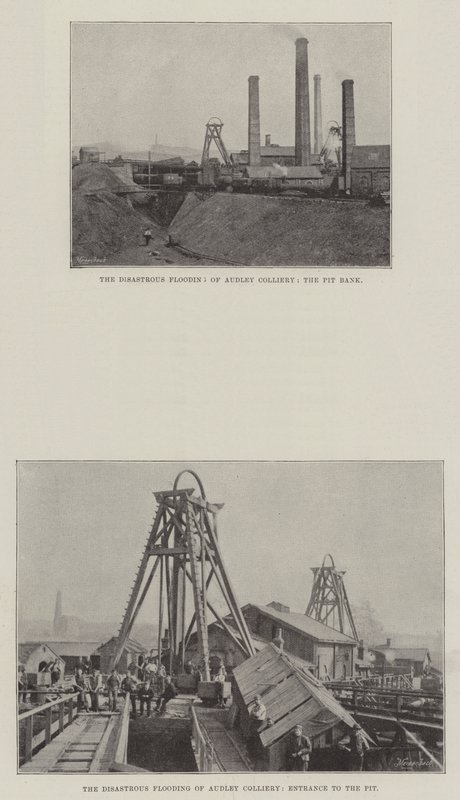 Az Audley Colliery katasztrofális áradása alkotó: English Photographer