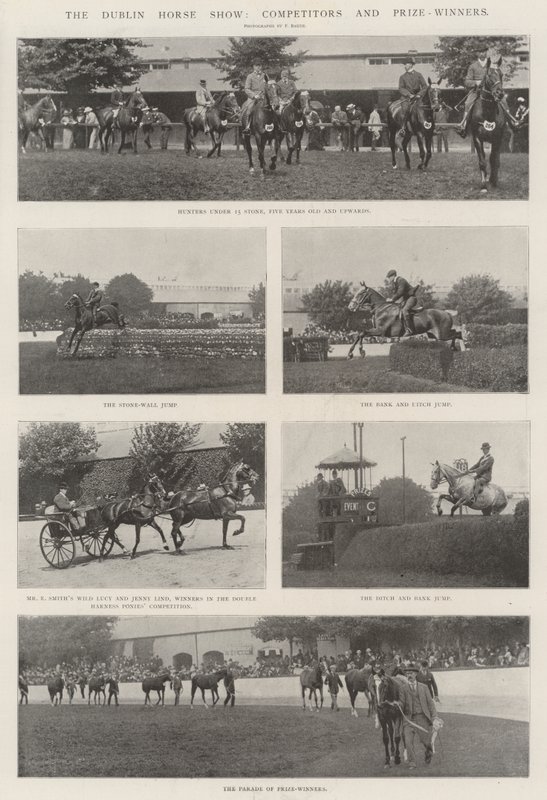 A Dublin Horse Show, versenyzők és díjnyertesek alkotó: English Photographer