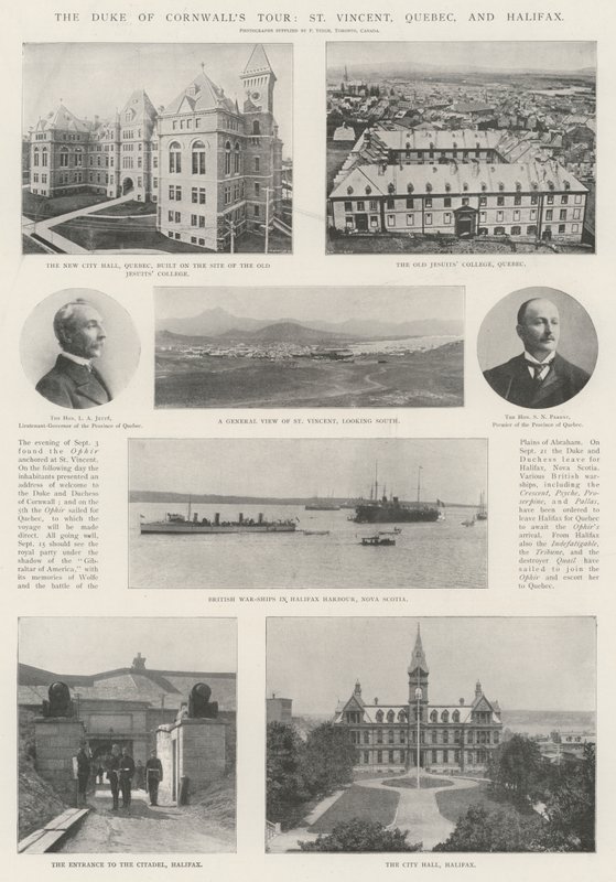 The Duke of Cornwalls Tour, St Vincent, Quebec és Halifax alkotó: English Photographer