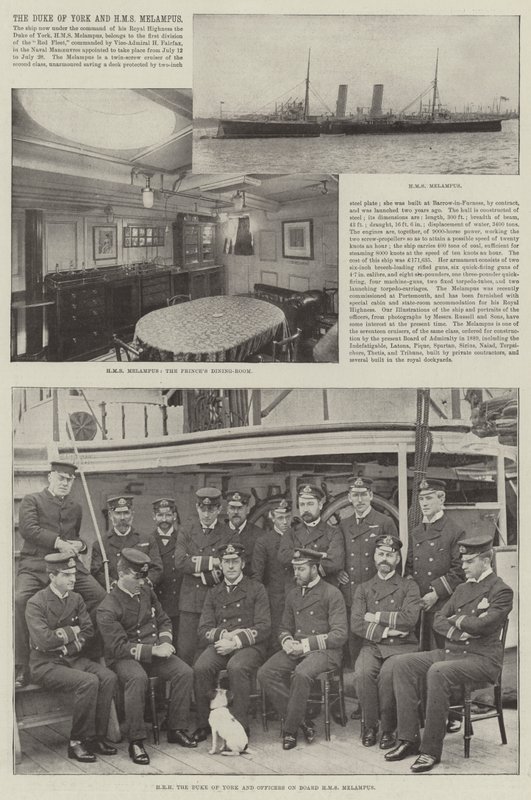 York hercege és HMS Melampus alkotó: English Photographer