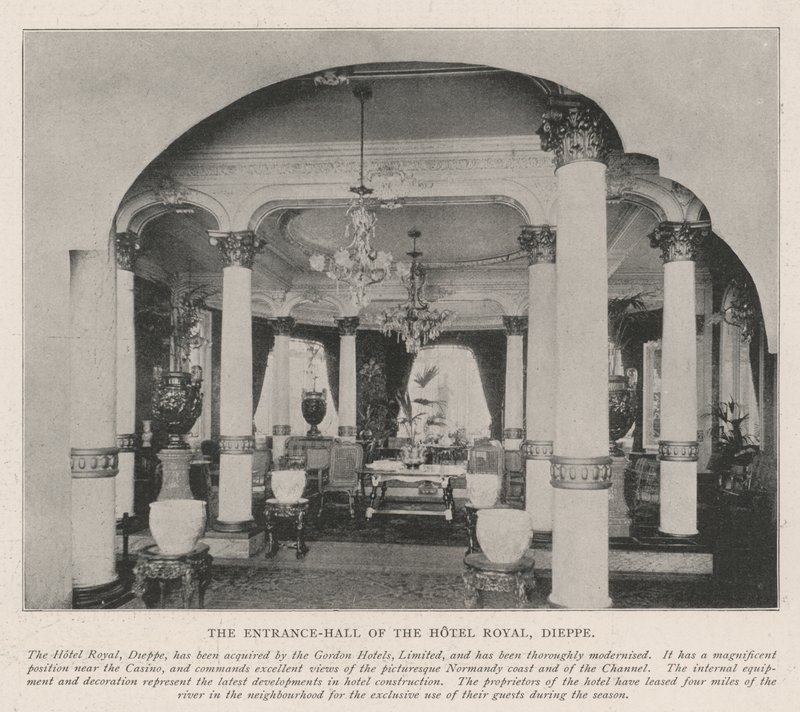 A Hotel Royal előcsarnoka, Dieppe alkotó: English Photographer
