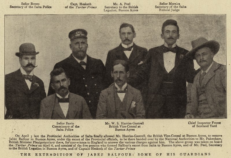 Jabez Balfour, néhány őrzője kiadatása alkotó: English Photographer