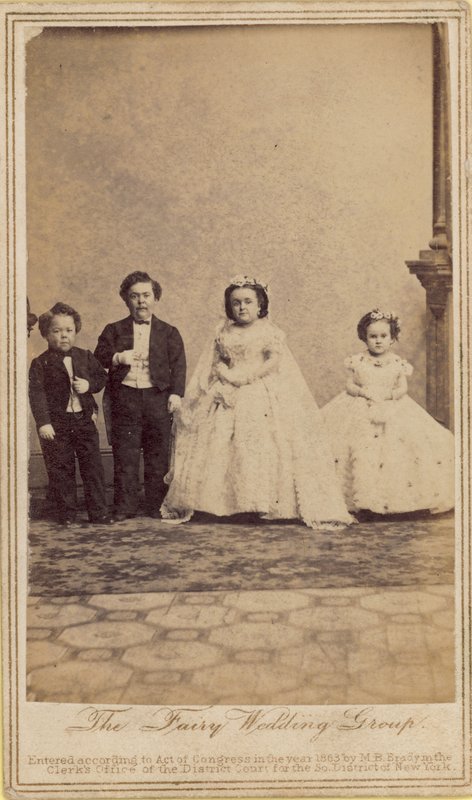 A Tündérlakodalom csoport; Tom Thumb tábornok alkotó: English Photographer