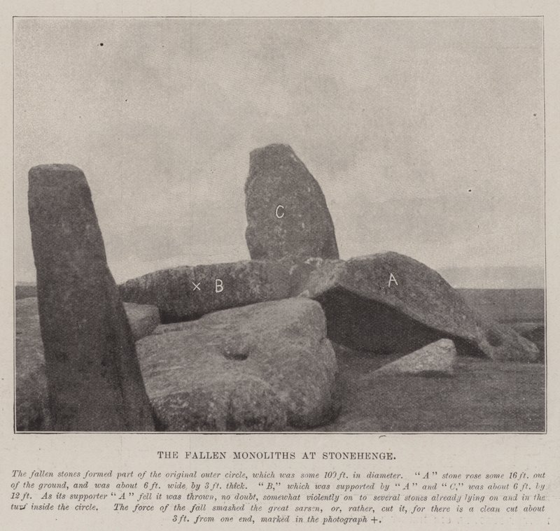 A lehullott monolitok Stonehenge-ben alkotó: English Photographer