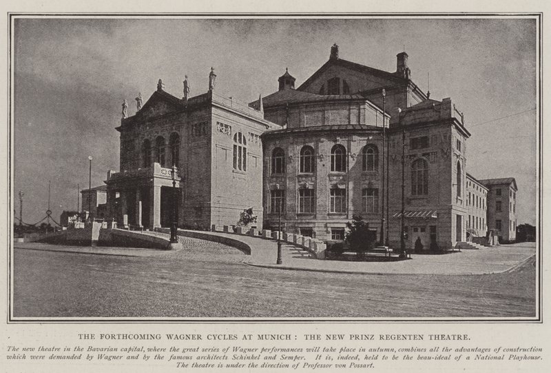 A közelgő Wagner-ciklusok Münchenben, az Új Prinz Regenten Színházban alkotó: English Photographer