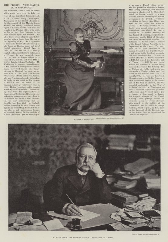 A francia nagykövet, M Waddington alkotó: English Photographer
