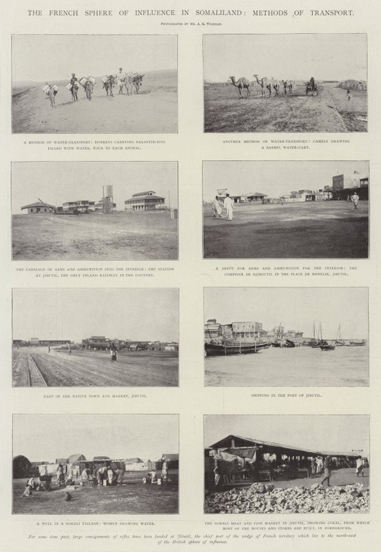 A francia befolyási szféra Szomáliföldön, közlekedési módszerek alkotó: English Photographer