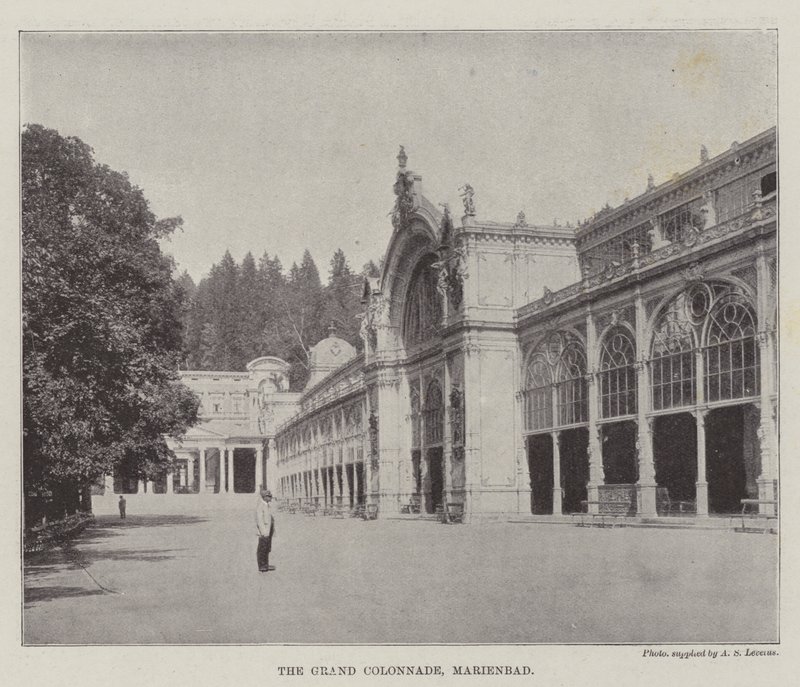 A nagy oszlopcsarnok, Marienbad alkotó: English Photographer