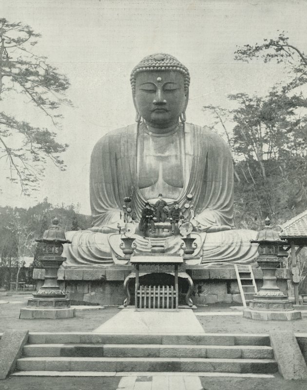A Nagy Bronz Buddha, Japán (f/w fotó) alkotó: English Photographer
