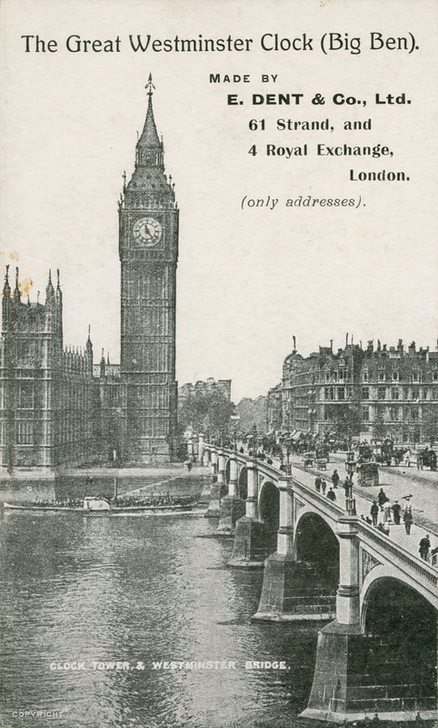A Nagy Westminster Óra, Big Ben, az E Dent und Co Ltd alkotó: English Photographer