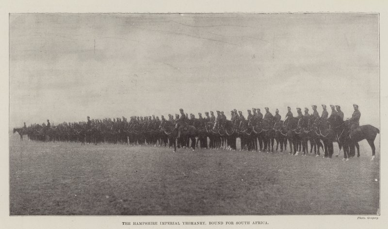 A Hampshire Imperial Yeomanry Dél-Afrikába tart alkotó: English Photographer