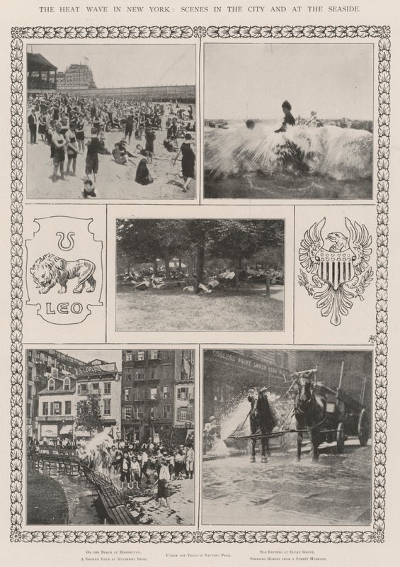 A hőhullám New Yorkban, Jelenetek a városban és a tengerparton alkotó: English Photographer