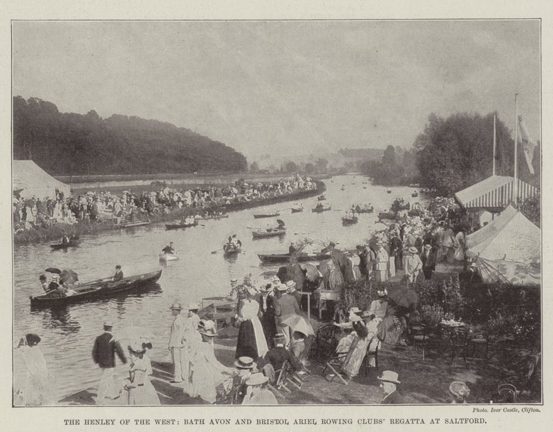 The Henley of the West, Bath Avon és Bristol Ariel Rowing Clubs Regatta Saltfordban alkotó: English Photographer