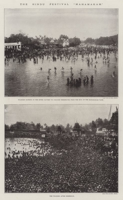 A Hindu Fesztivál Mahamakam alkotó: English Photographer