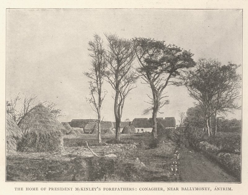McKinley elnök őseinek otthona, Conagher, Ballymoney közelében, Antrim államban alkotó: English Photographer