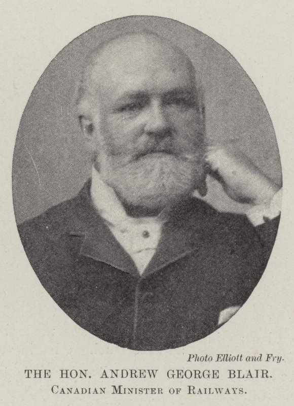 A tisztelt Andrew George Blair, kanadai vasúti miniszter alkotó: English Photographer